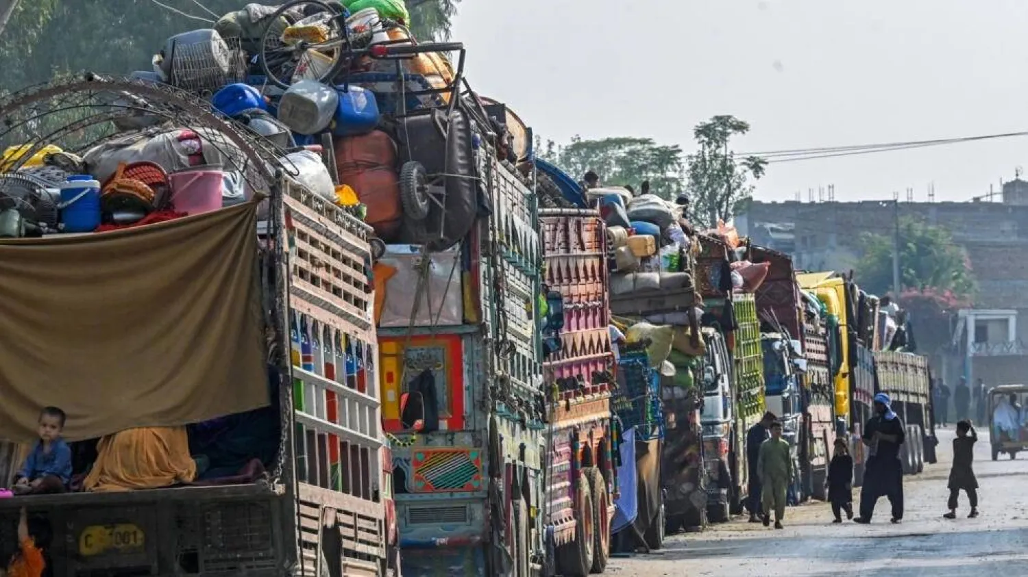 The number of people displaced worldwide passed 114 million by the end of September, an all-time high. Abdul MAJEED / AFP