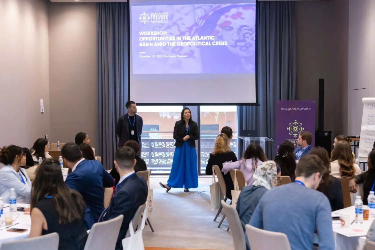 جانب من برنامج التدريب المخصص للقادة الشباب ضمن فعاليات الحوارات الأطلسية (الجهة المنظمة)