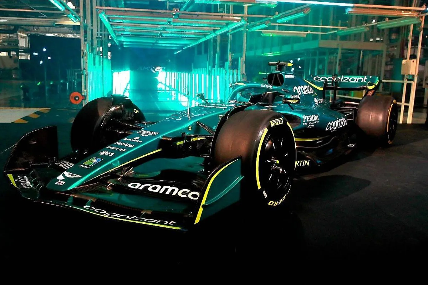 سيارة «آستون مارتن أرامكو للفورمولا 1» (منصة إكس)