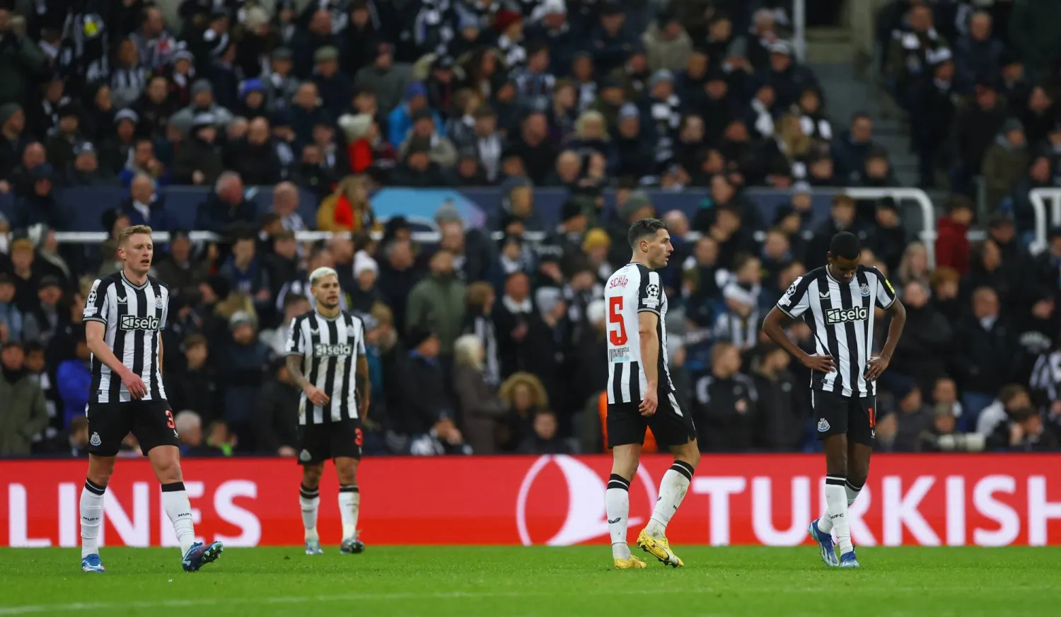 نيوكاسل خسر كثيراً من خروجه من دوري الأبطال (رويترز)