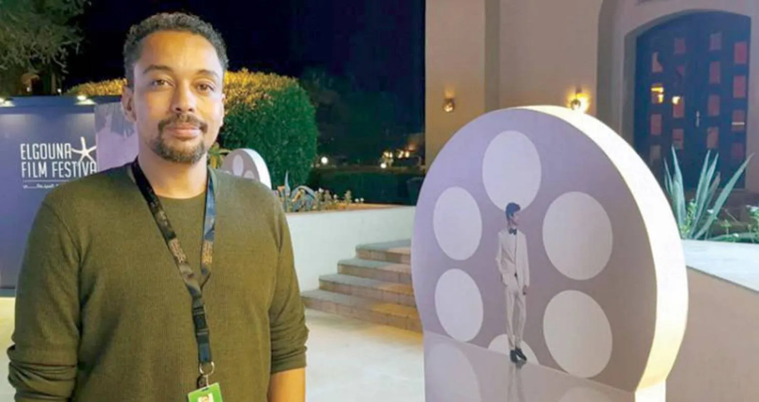 المخرج السوداني صهيب قسم الباري في الجونة بمصر (رويترز)