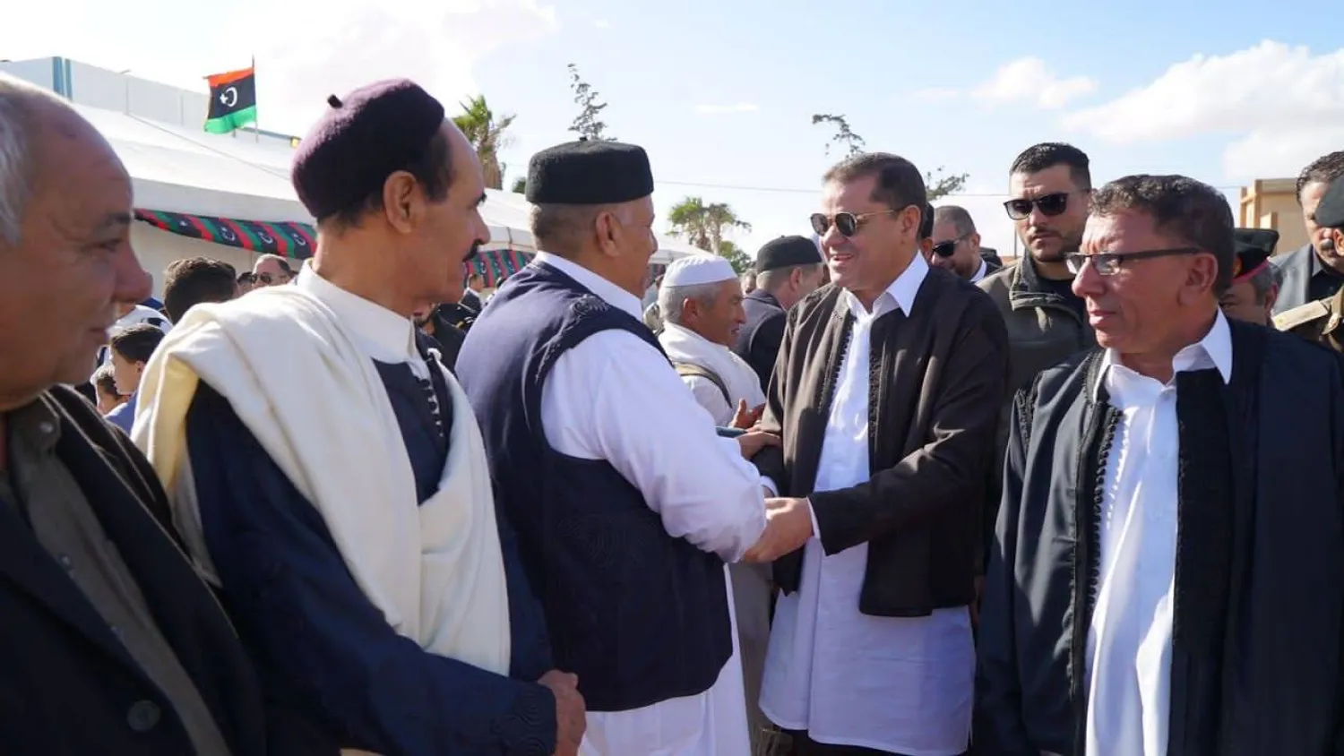 عبد الحميد الدبيبة رئيس حكومة «الوحدة» خلال زيارته لمصراتة (حكومة الوحدة)