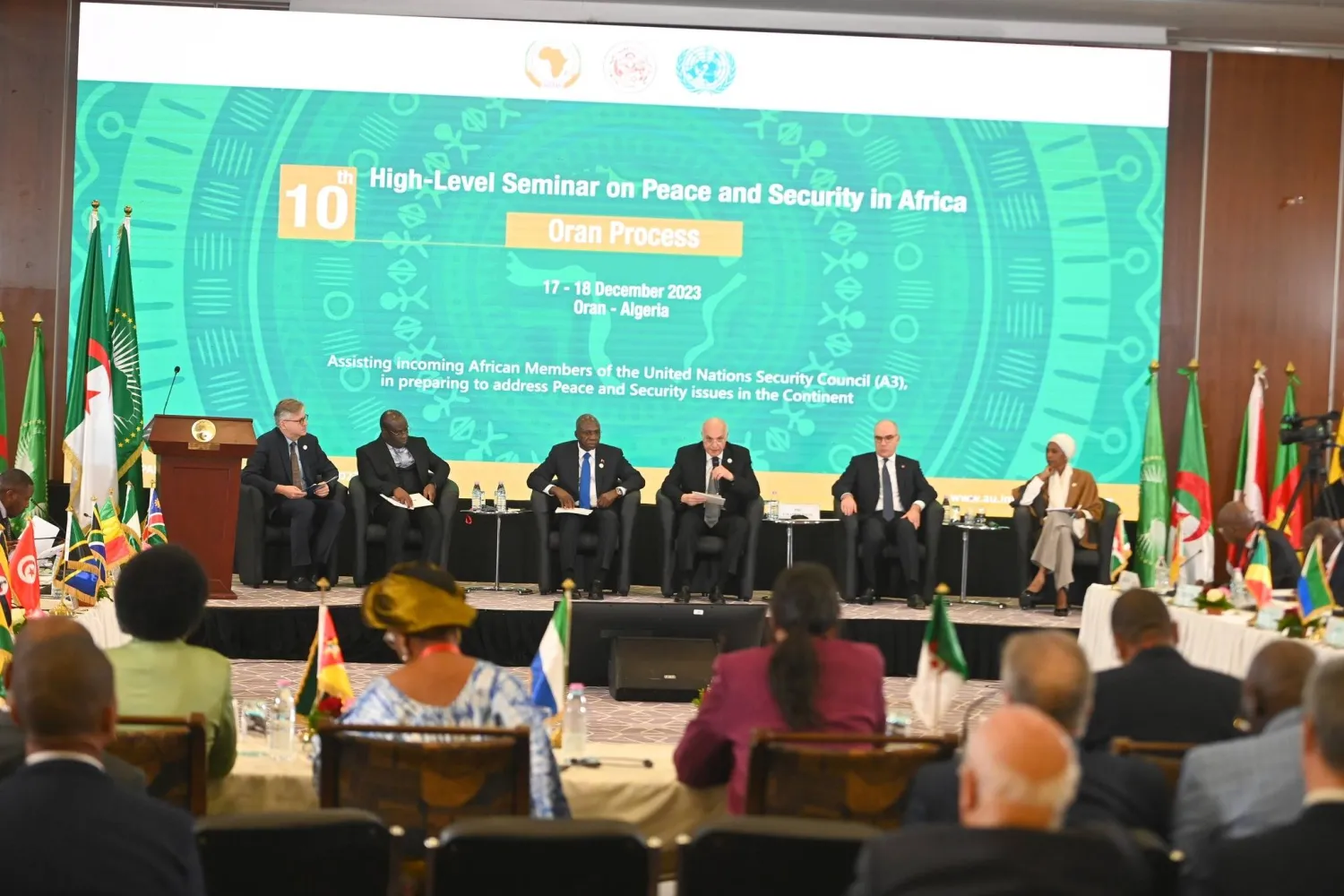 جانب من الاجتماع الأفريقي حول الإرهاب والانقلابات في القارة (الخارجية الجزائرية)