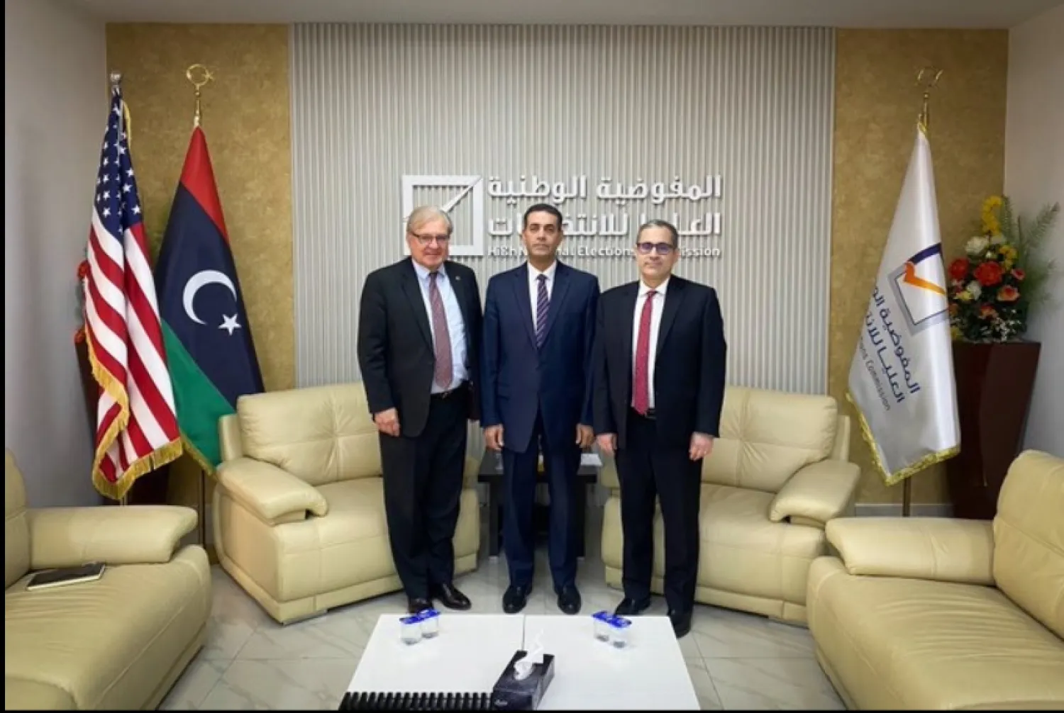 اجتماع السايح مع نورلاند في طرابلس (السفارة الأميركية)