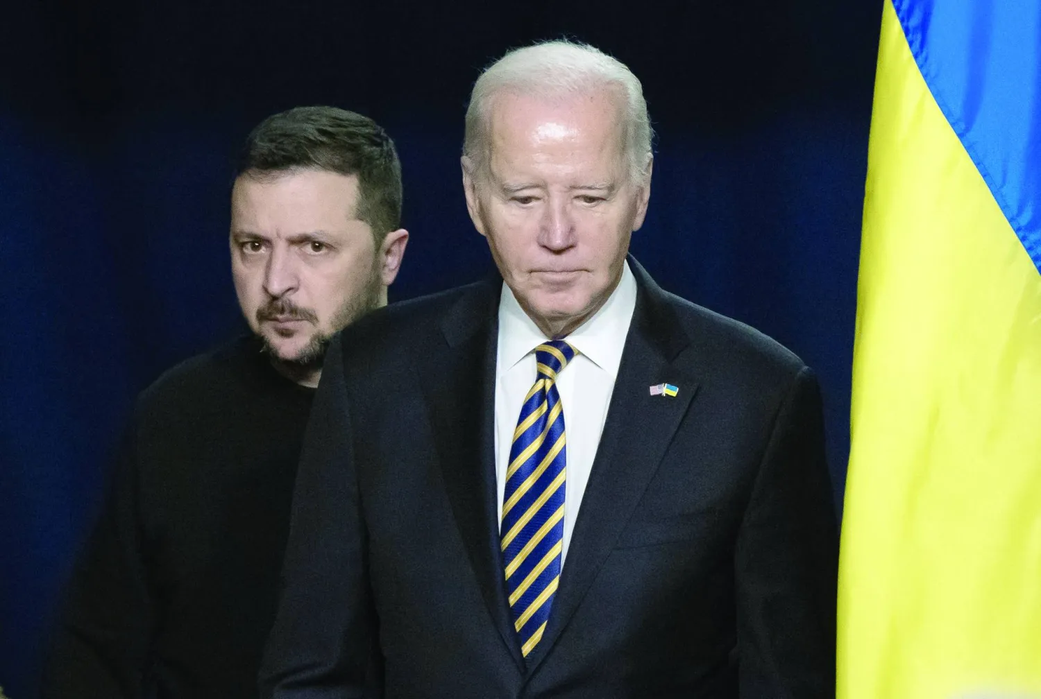 
بايدن وزلنيسكي في أحد لقاءاتهما (إ.ب.أ)