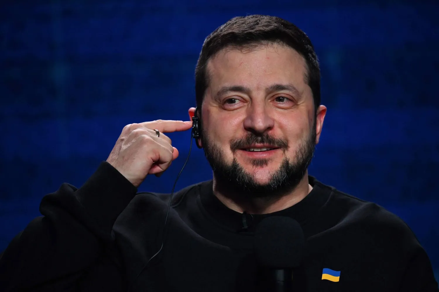 زيلينسكي في مؤتمره الصحافي لمناسبة قرب نهاية السنة الحالية (أ.ف.ب)
