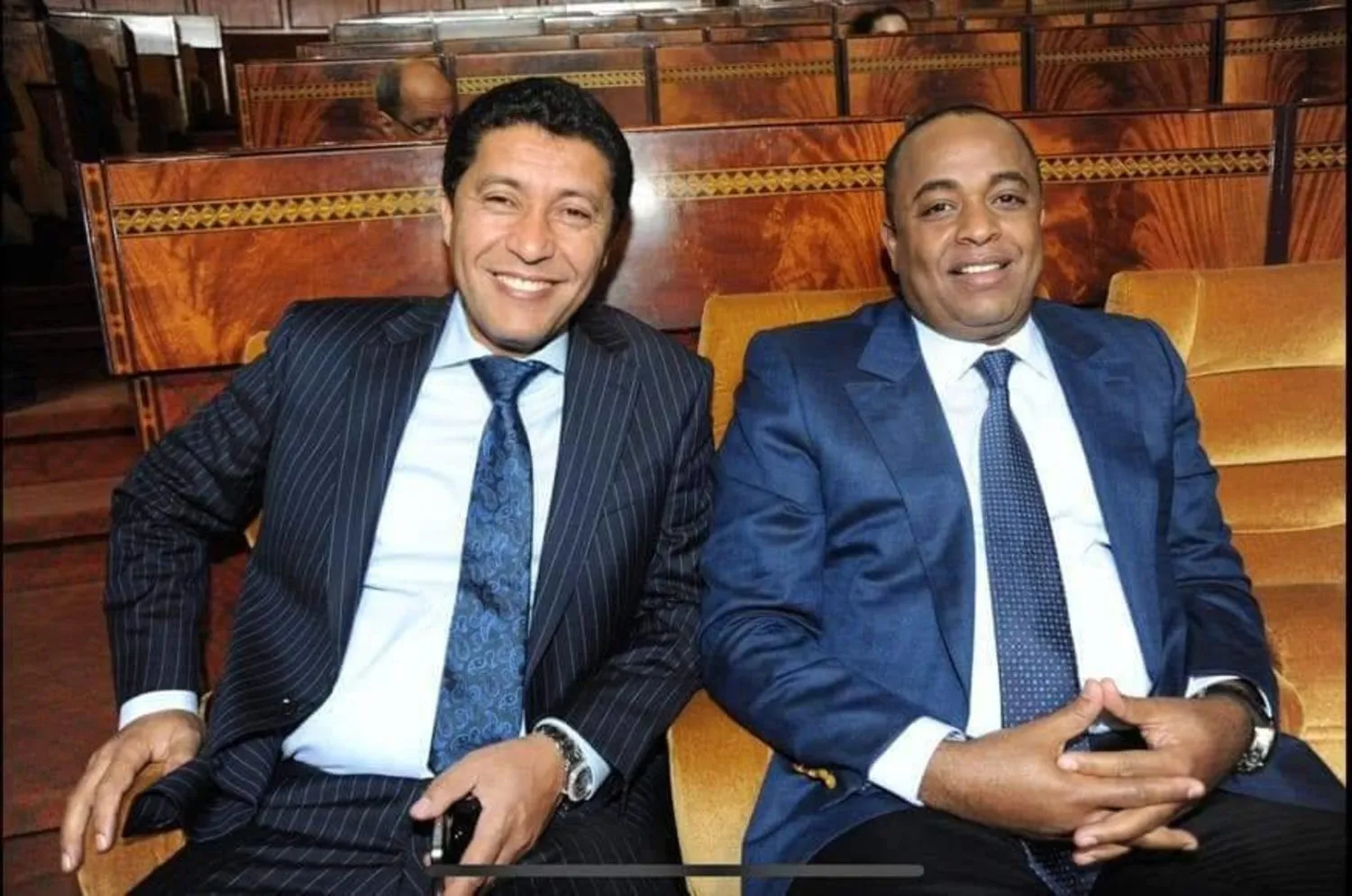 Said El Nasiri ve Fas Doğu Bölgesi Başkanı Abdulnebi Buayi, (Facebook arşivinden)