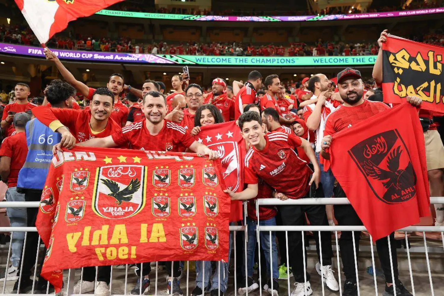 جماهير الأهلي سجلت وقفة تاريخية مع ناديها في مونديال جدة (تصوير: عدنان مهدلي)