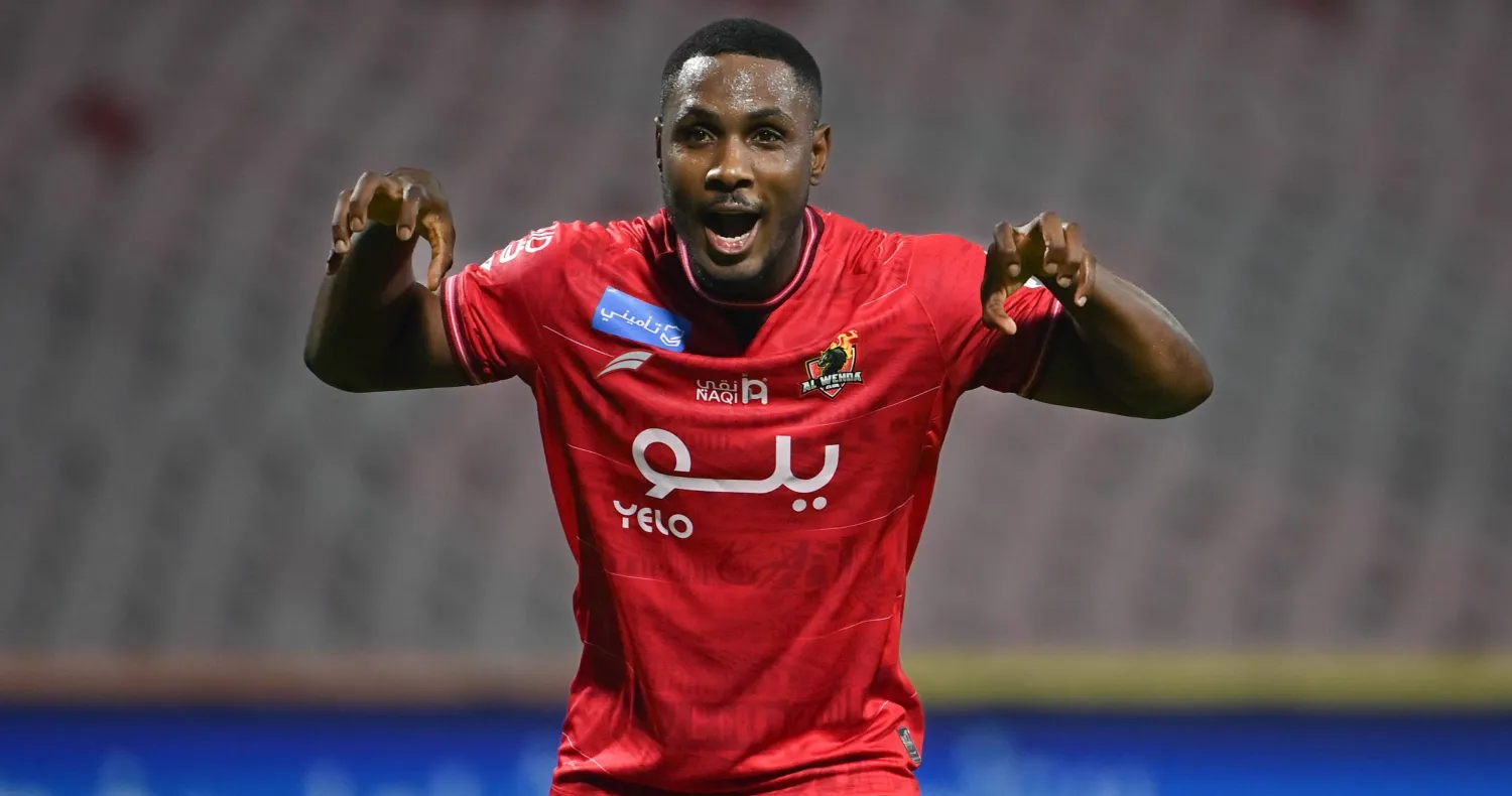 ايغالو محتفلا بهدفه في مرمى الوحدة (تصوير: علي خمج)