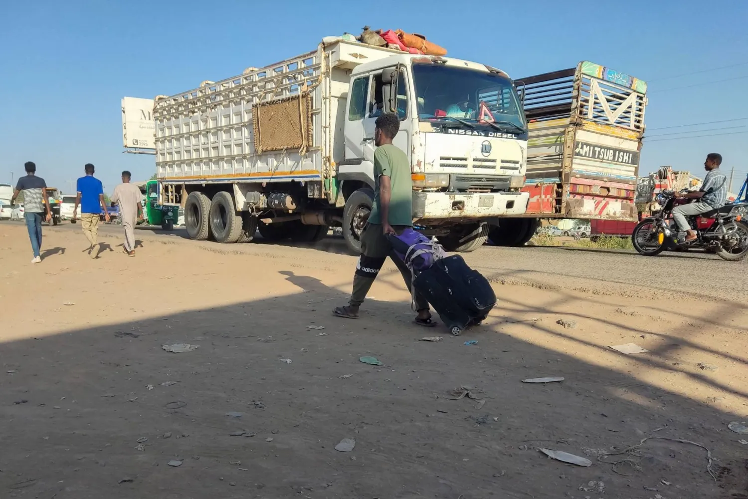 تصاعد النزاع في ود مدني بولاية الجزيرة في السودان أجبرالآلاف على الفرار (أ.ف.ب)