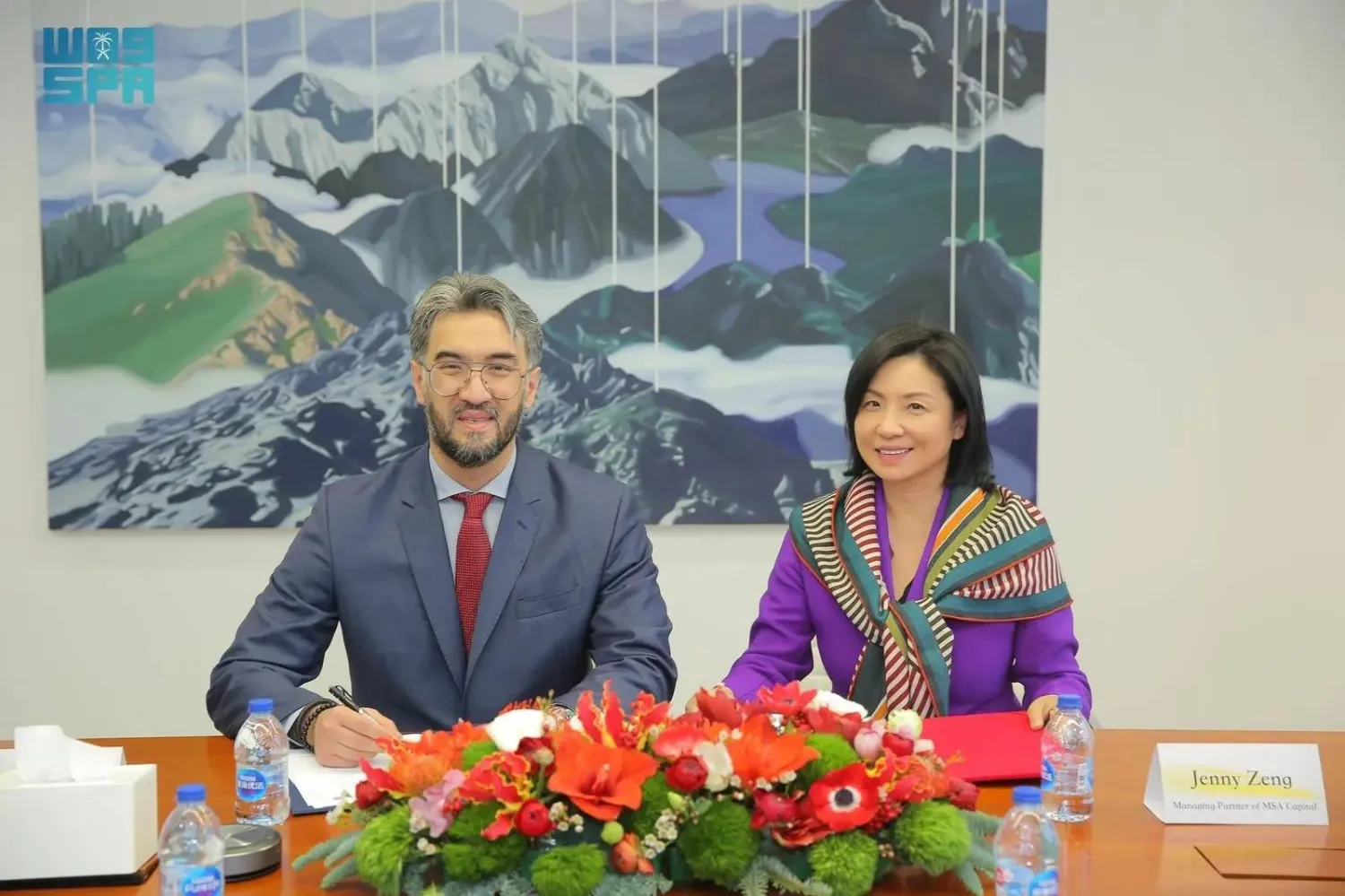 خلال توقيع الاتفاقية بين «NTDP» وشركة «MSA Novo» (واس)