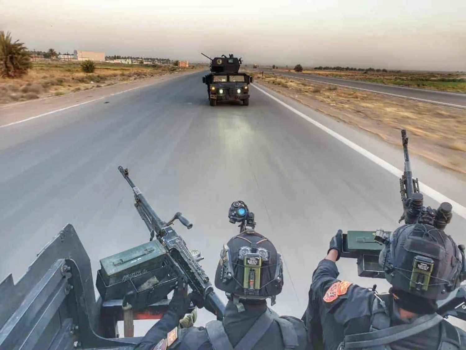 دورية من مكافحة الإرهاب تستطلع في إحدى المناطق الريفية شمال بغداد (أرشيفية - إعلام الجهاز)