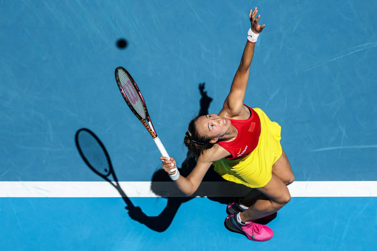 تشانغ قالت إنها مجرّد مباراة عادية بالنسبة لها (أ.ف.ب)