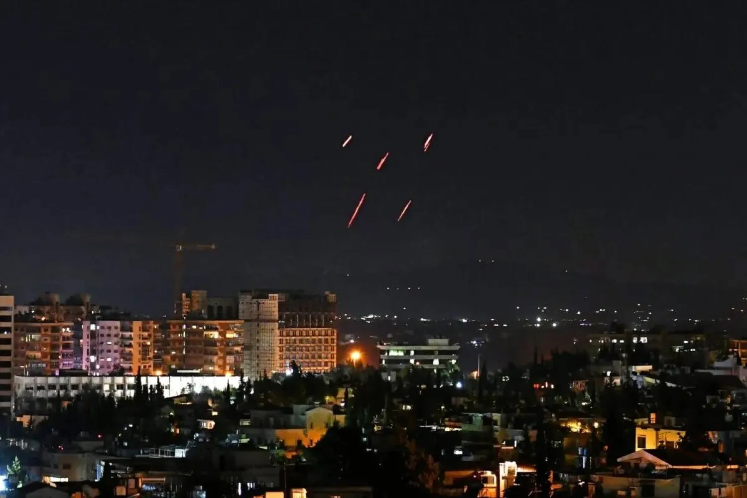 Israel on Saturday targeted Syria's Aleppo with an air strike which caused some material damage. (AFP via Getty Images)
