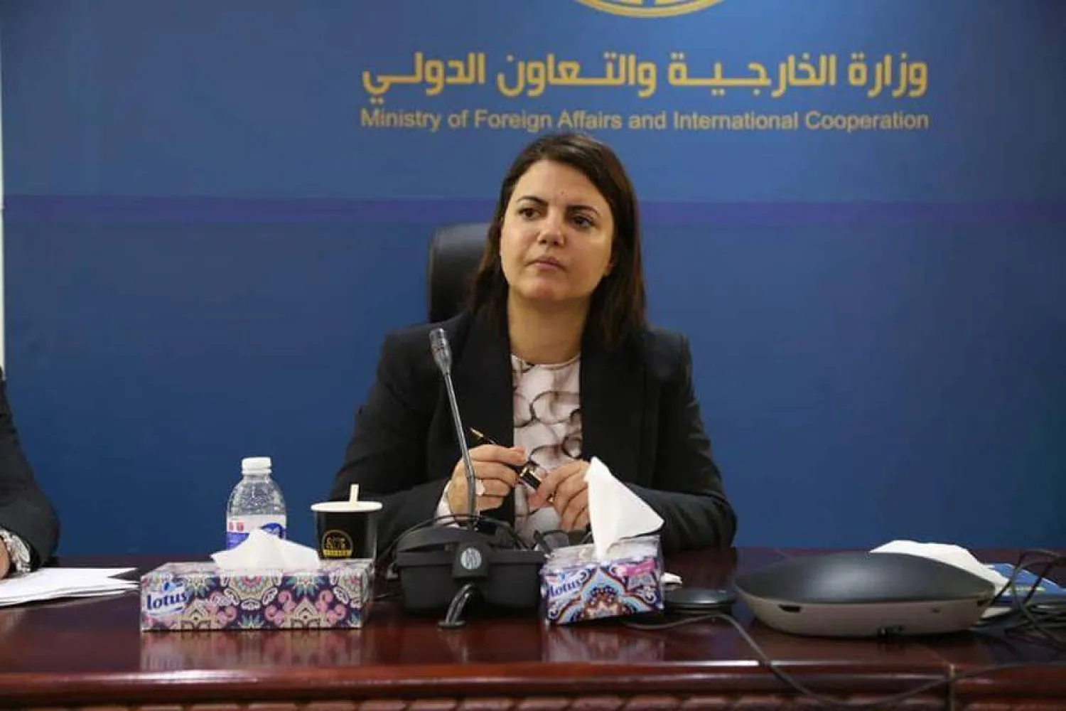 نجلاء المنقوش وزيرة الخارجية المُقالة بحكومة الدبيبة (وزارة الخارجية)