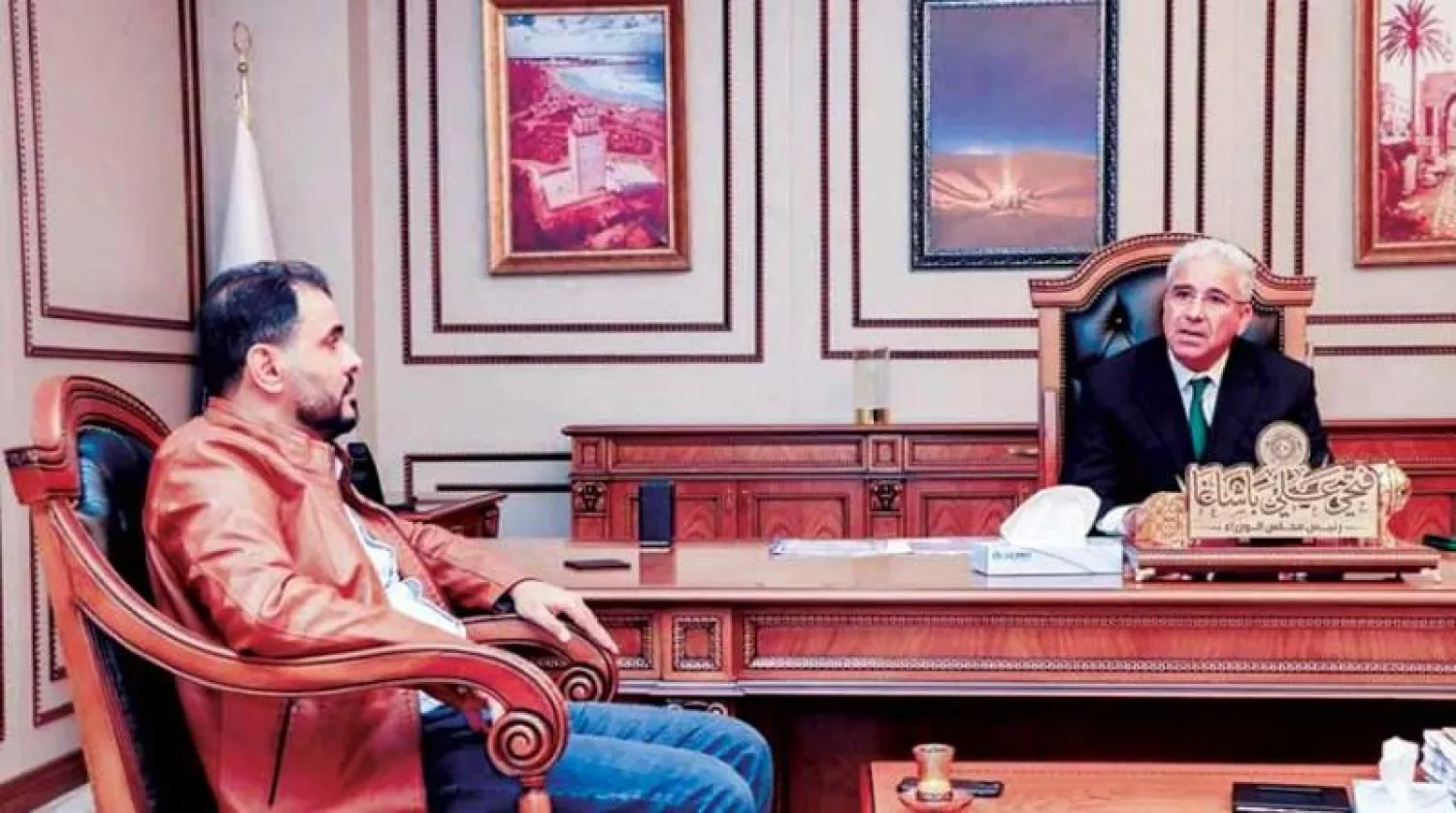 باشاغا رئيس الحكومة الليبية الموازية وأسامة حماد وزير ماليته (الحكومة)