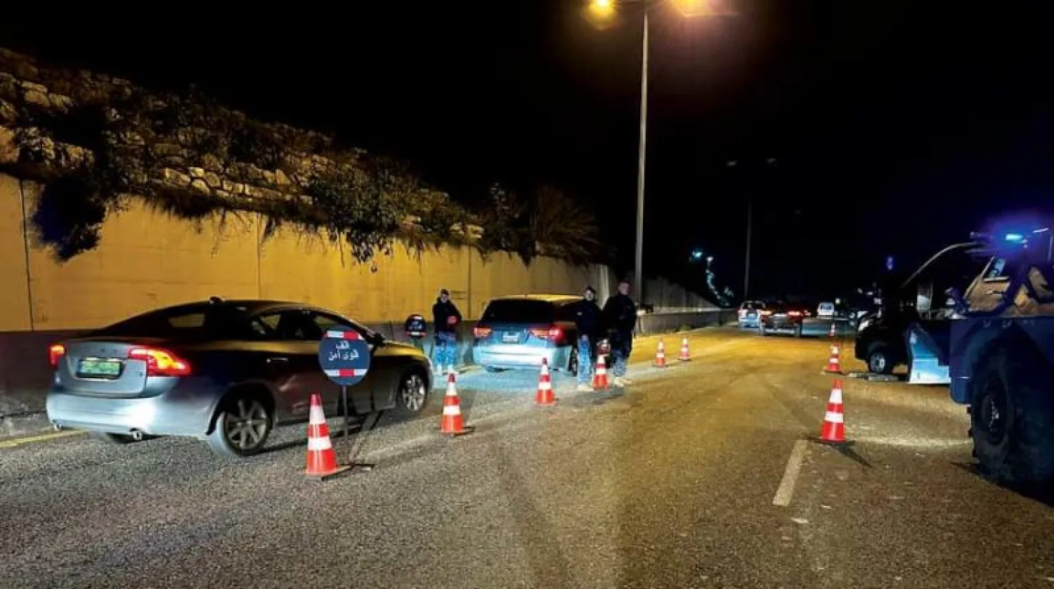 صورة نشرتها قوى الأمن الداخلي في «تويتر» لتدابيرها ليلة رأس السنة