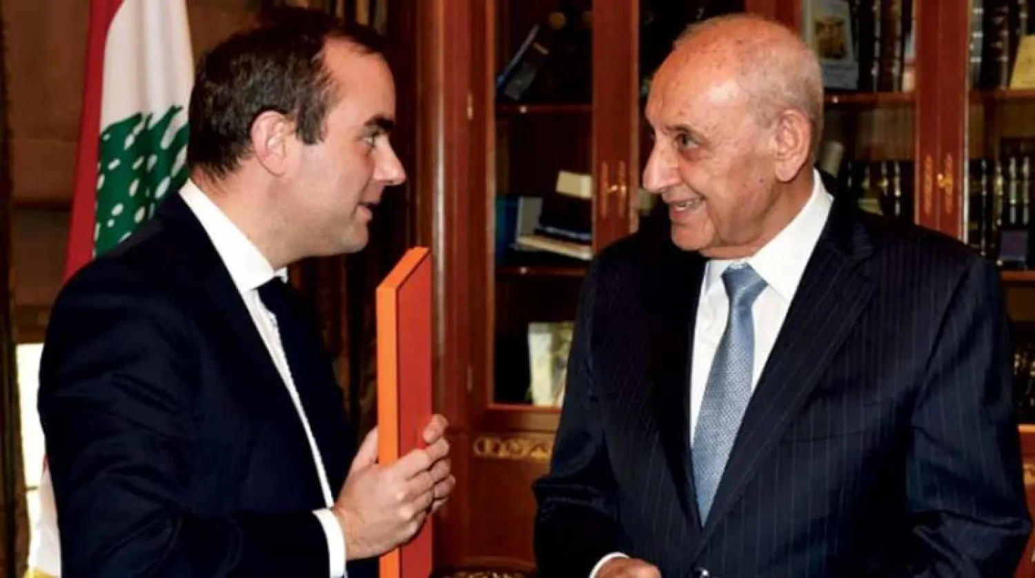 بري مستقبلاً وزير الدفاع الفرنسي (الوكالة الوطنية)