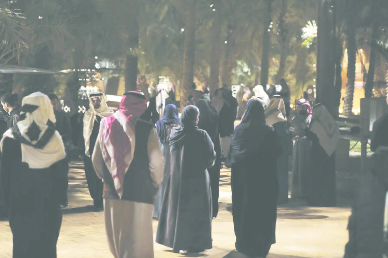 استمتع الزوار بالأجواء الشتوية في المنطقة