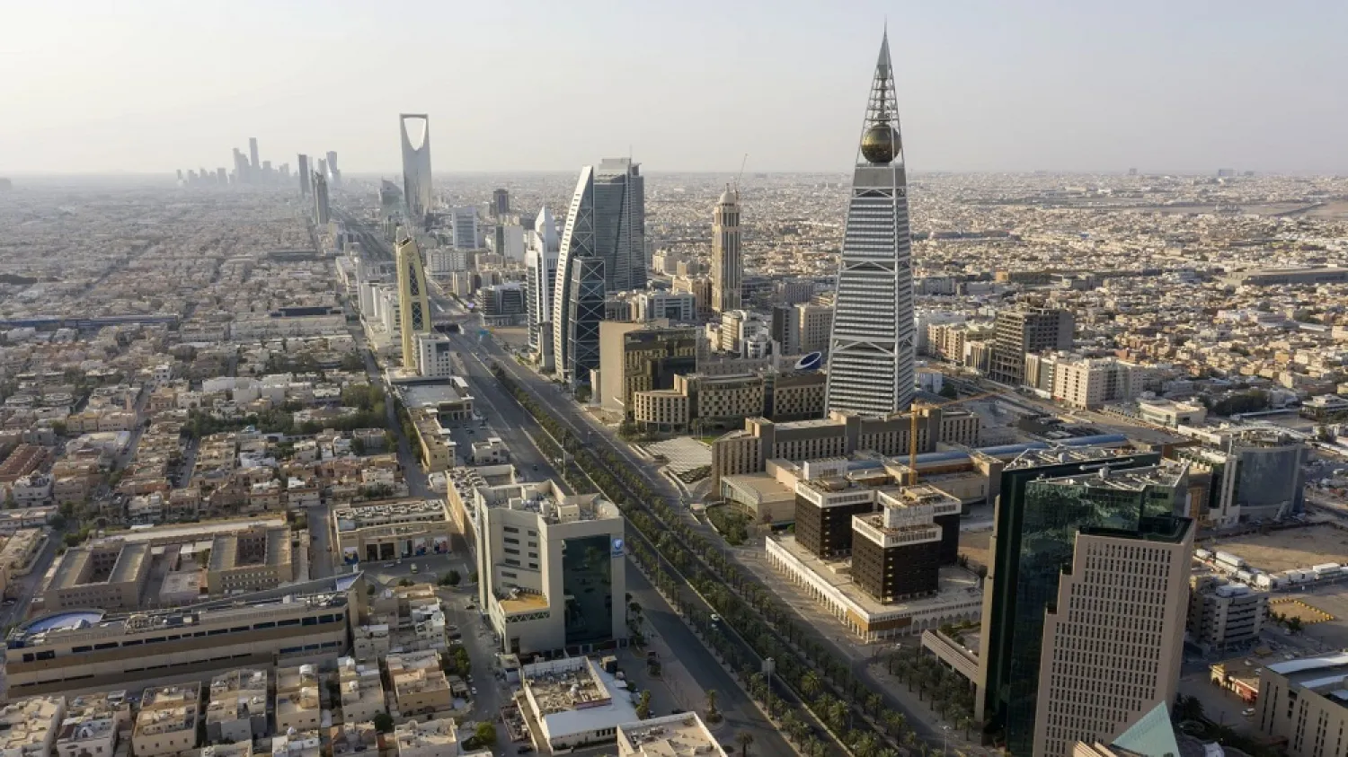 An aerial view shows a highway in the Saudi capital Riyadh. (File photo: AFP)
