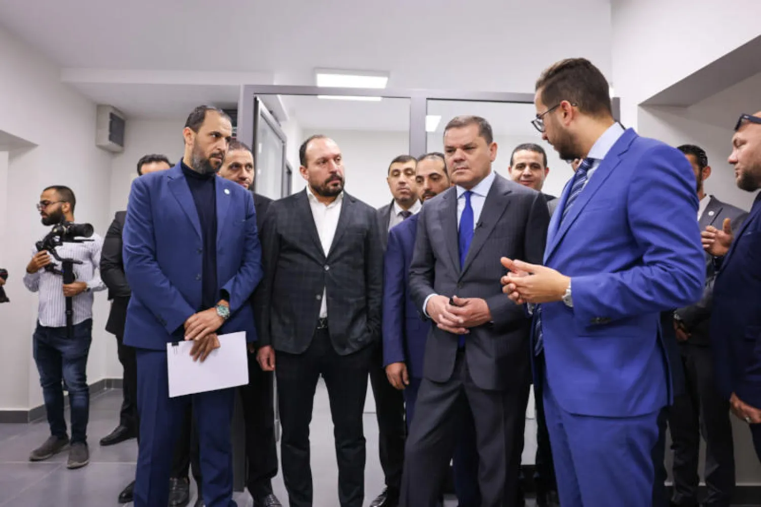 الدبيبة خلال افتتاح مكتب للخدمات الحكومية في طرابلس (حكومة الوحدة)