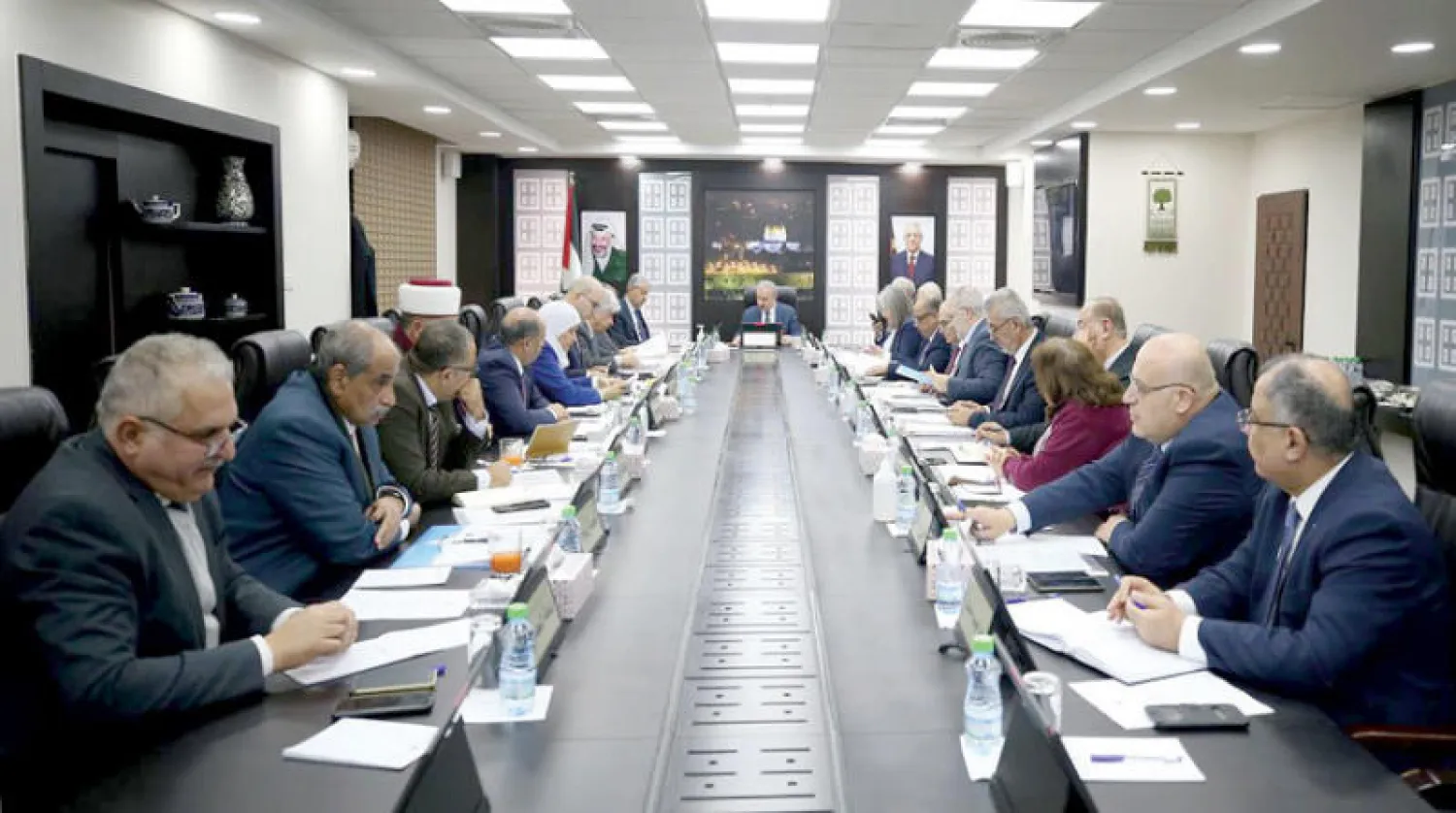 من اجتماع للحكومة الفلسطينية (وفا)