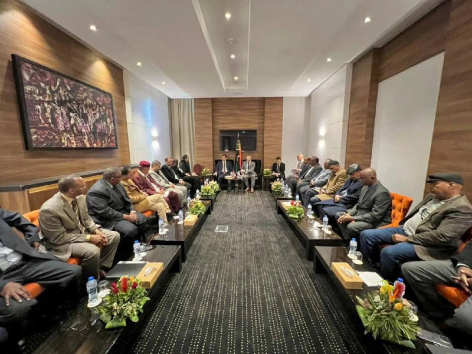 اجتماع نائب الدبيبة مع القائم بالأعمال الأميركي بطرابلس (حكومة الوحدة)