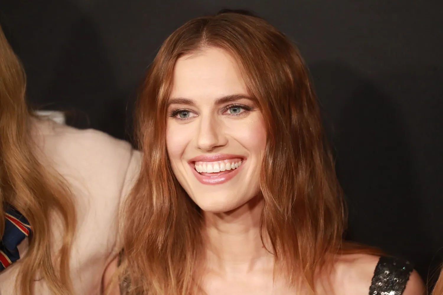 Allison Williams poses on the red carpet prior to the premiere of 'M3GAN' at the TCL Chinese Theater in Los Angeles, California, USA, 07 December 2022. (EPA)
