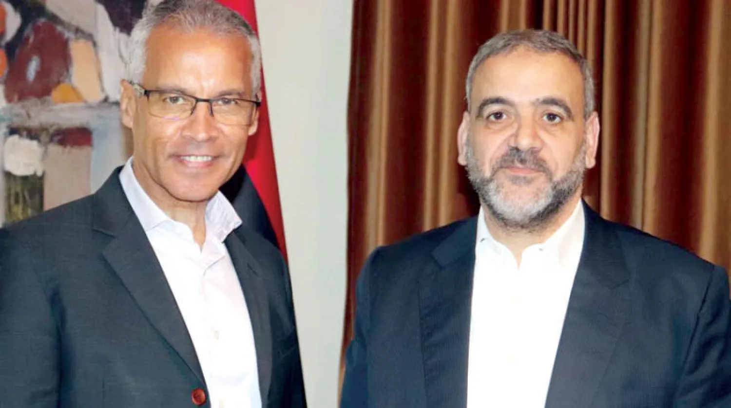 المشري مع سفير فرنسا في طرابلس (مجلس الدولة)