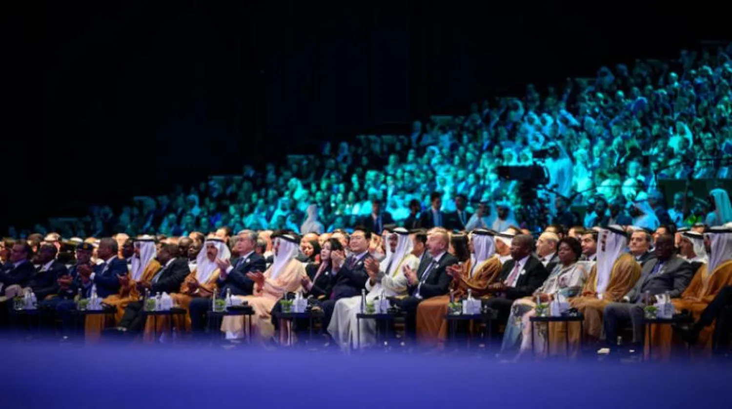 UAE President Sheikh Mohamed bin Zayed Al Nahyan and a number of heads of state attend the opening ceremony of Abu Dhabi Sustainability Week. (WAM)