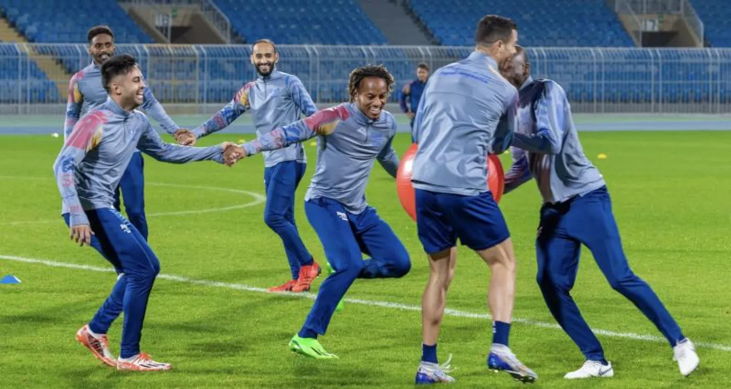 رونالدو خلال التدريبات التي جرت لأول مرة (موقع موسم الرياض)