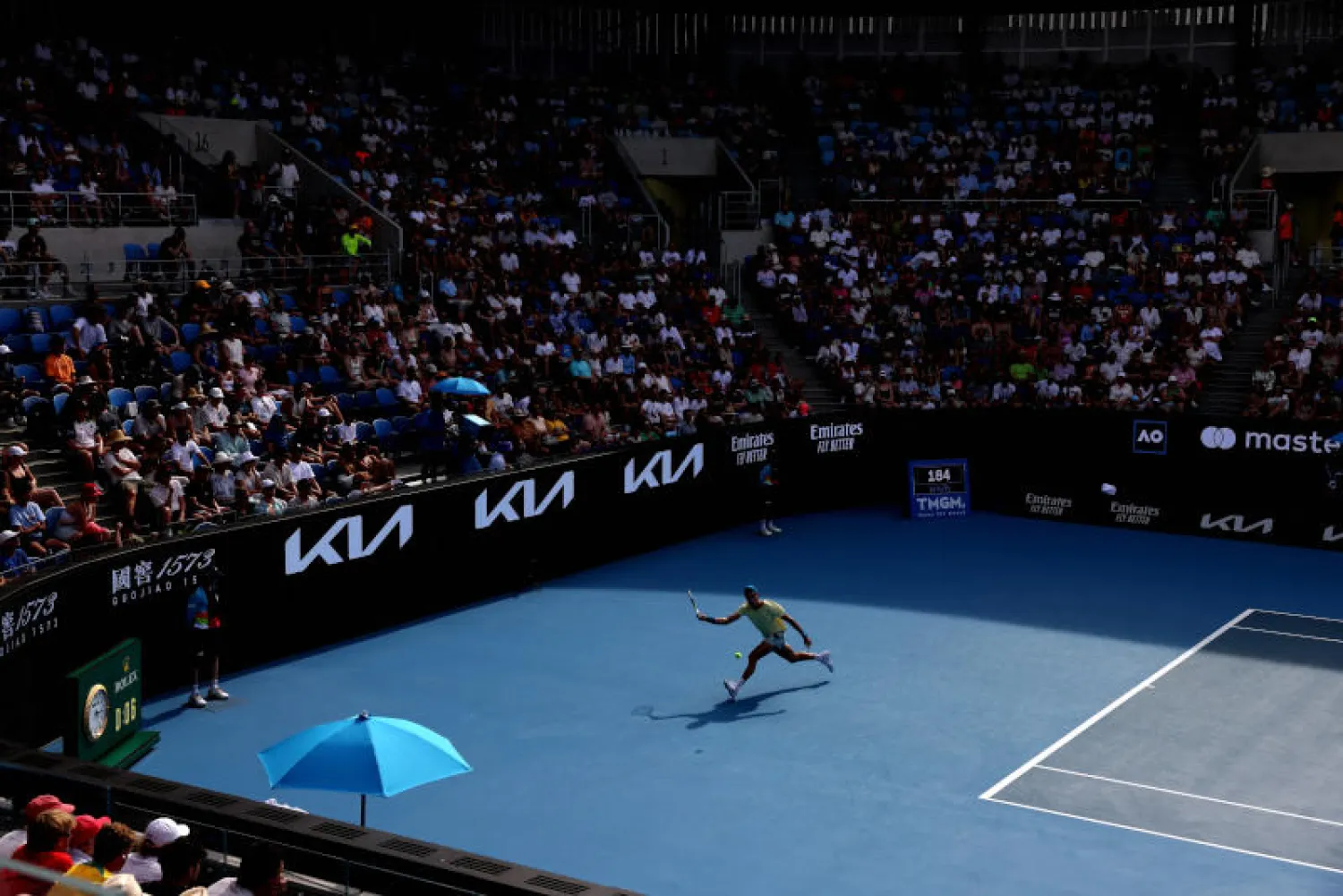 من مباريات بطولة أستراليا المفتوحة (رويترز)