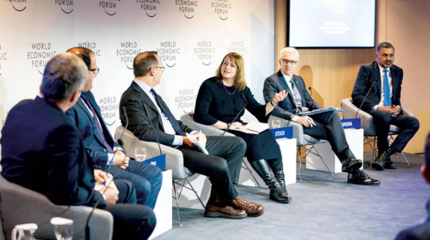 من جلسة حول الأمن السيبراني في دافوس (المنتدى الاقتصادي العالمي)