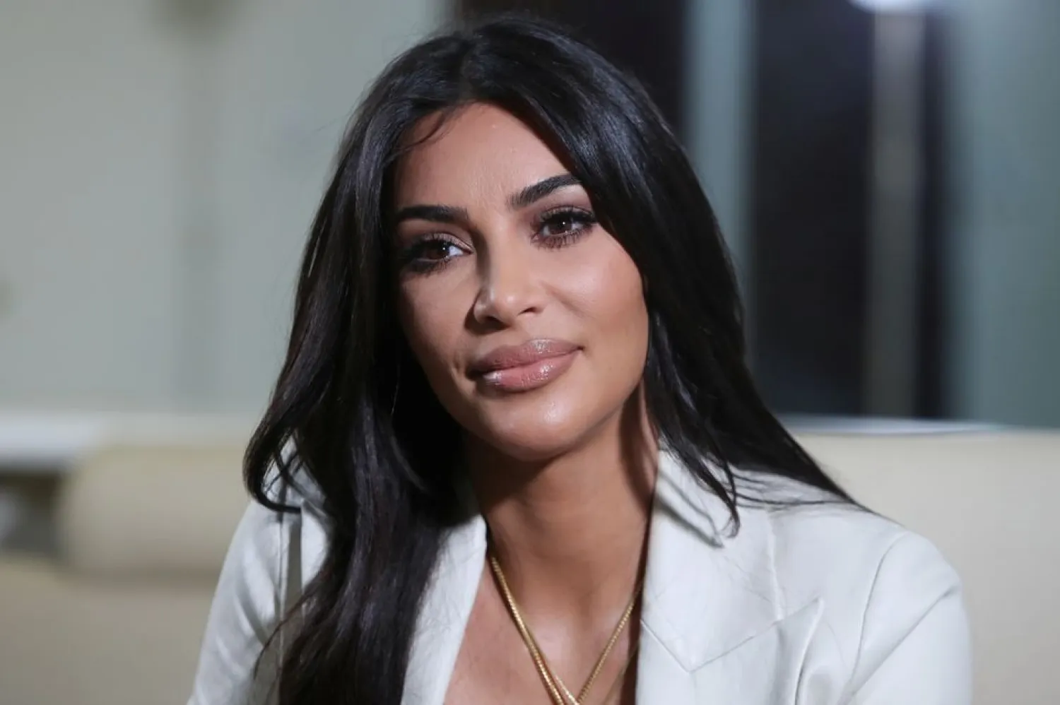 Reality TV personality Kim Kardashian attends an interview with Reuters at the World Congress on Information Technology (WCIT) in Yerevan, Armenia, October 8, 2019. Vahram Baghdasaryan/Photolure via REUTERS