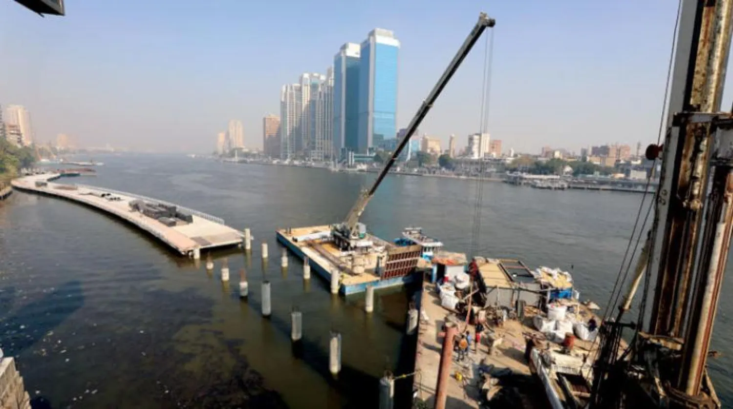 A group of towers on the Nile River in the Egyptian capital, Cairo (EPA)
