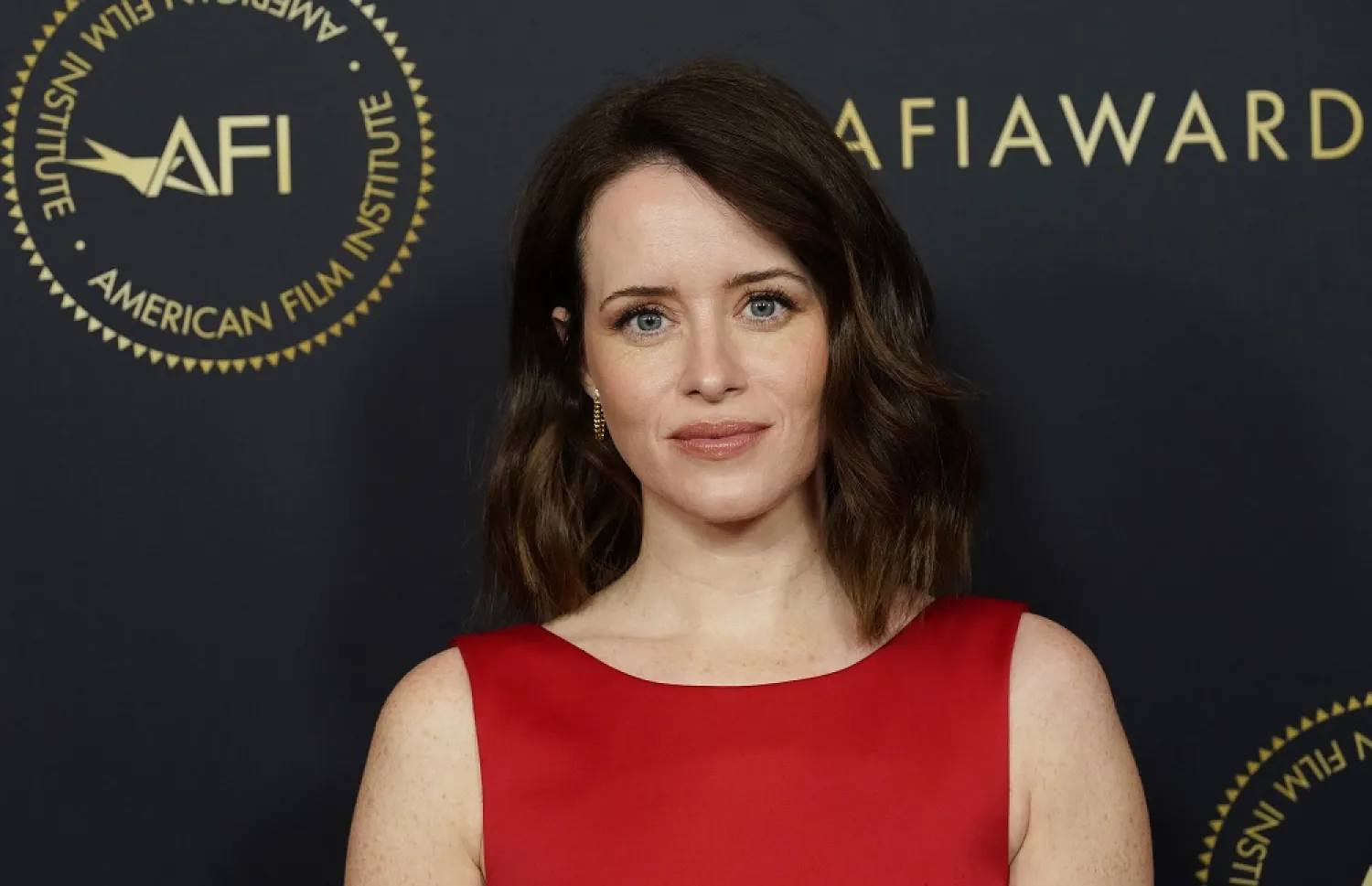 Actress Claire Foy poses at the 2023 AFI Awards, Friday, Jan. 13, 2023, at the Four Seasons Beverly Hills in Los Angeles. (AP)