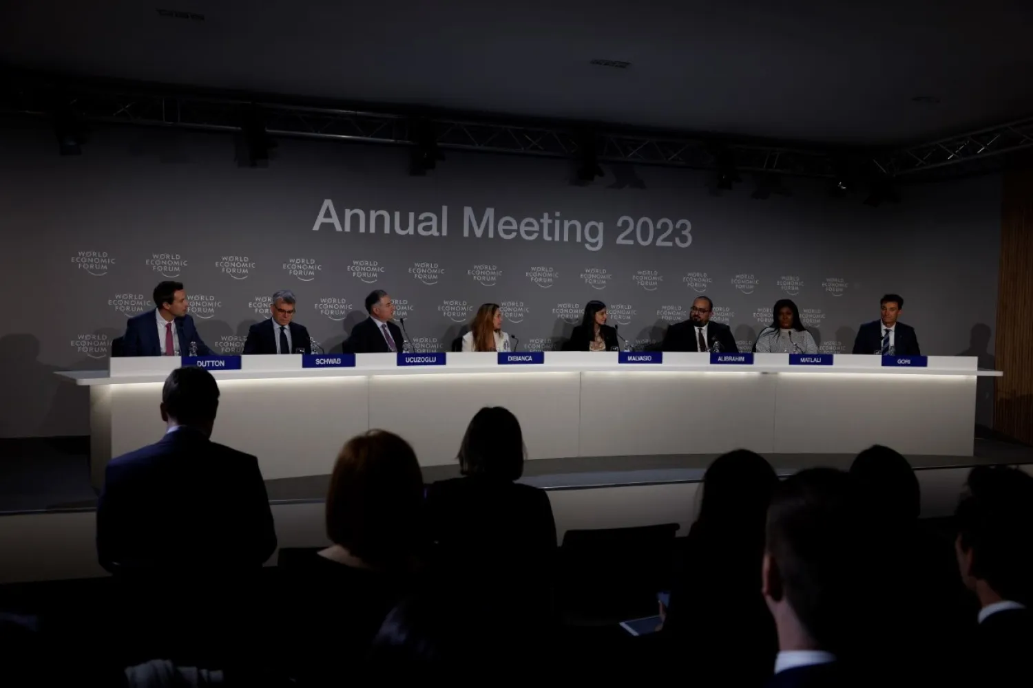 Saudi Minister of Economy and Planning Faisal al-Ibrahim at the Davos meeting (MEP)