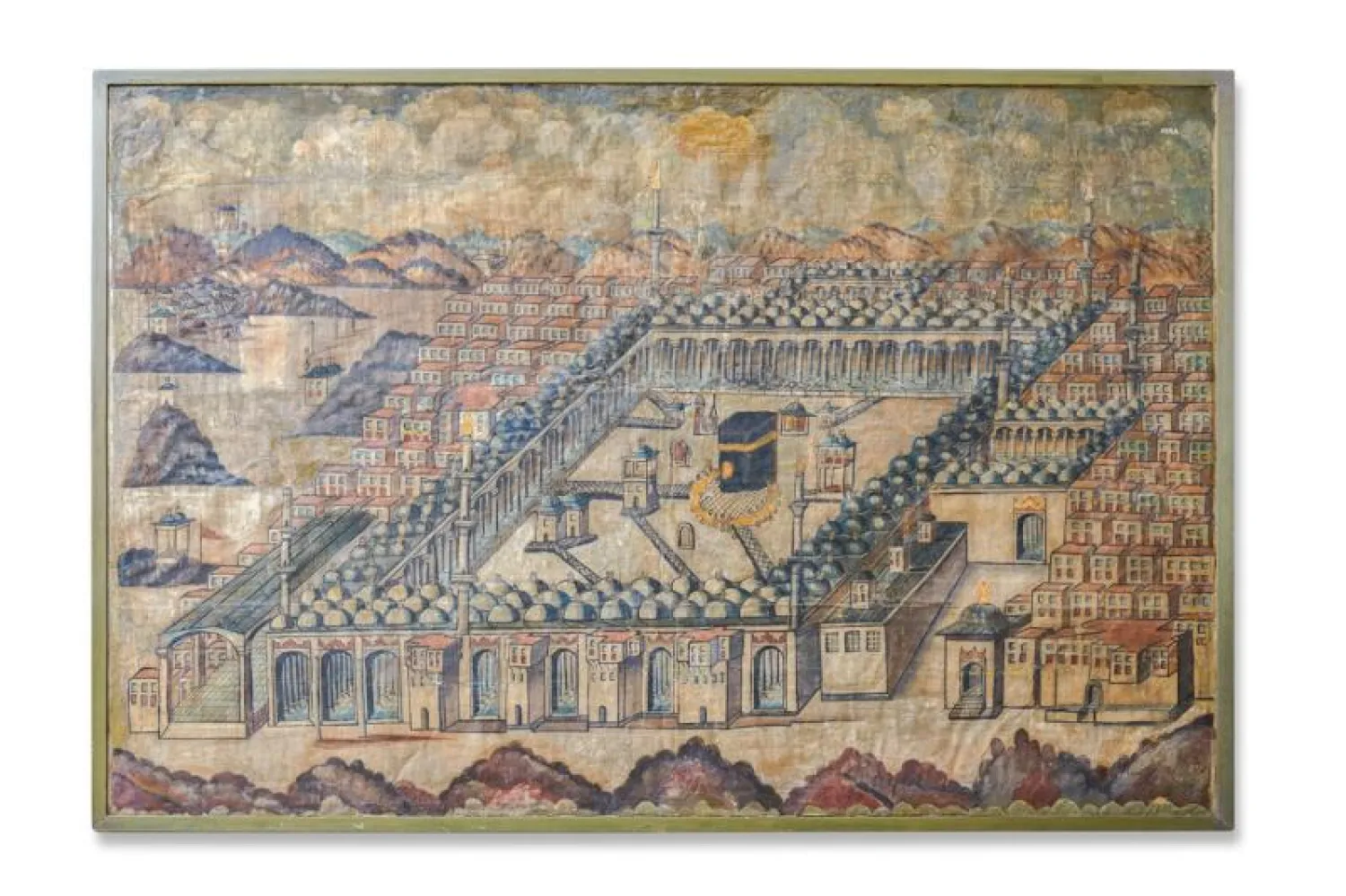 لوحة نادرة للحرم المكي (وزارة الآثار والسياحة والمصرية)