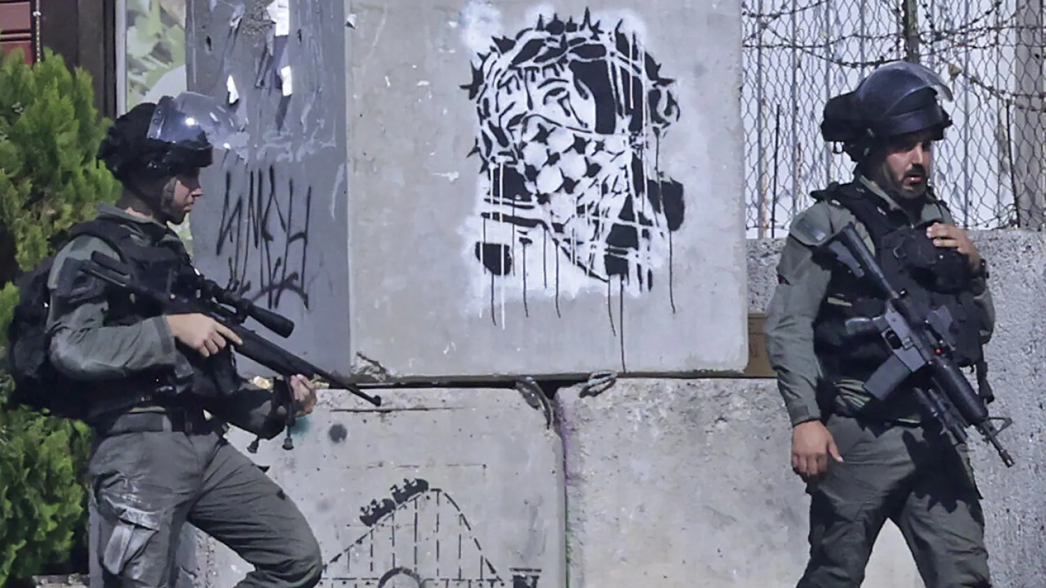 Israeli border guards patrol in Bethlehem in the occupied West Bank on October 20, 2022. HAZEM BADER / AFP


