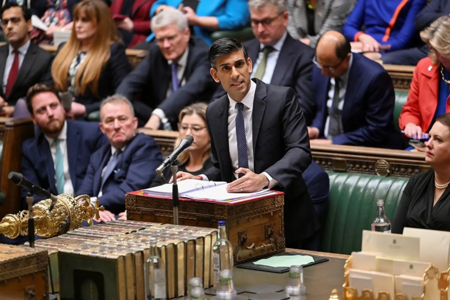 British Prime Minister Rishi Sunak speaks at the House of Commons in London (File photo: Reuters)