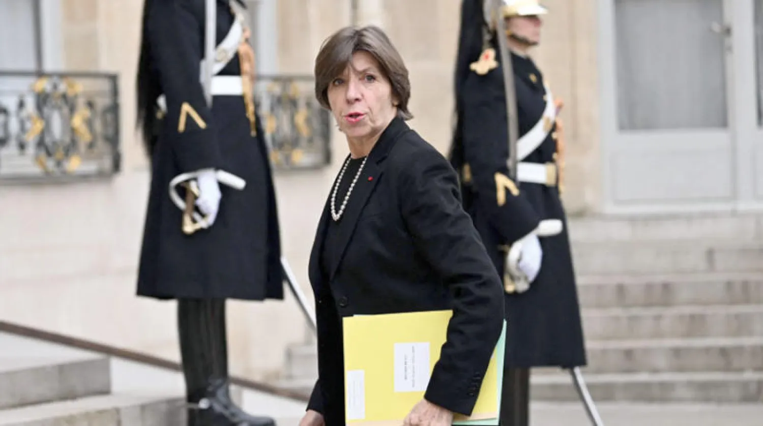 كولونا بقصر الإليزيه للمشاركة في الاجتماع الوزاري الثلاثاء الماضي (أ.ف.ب)