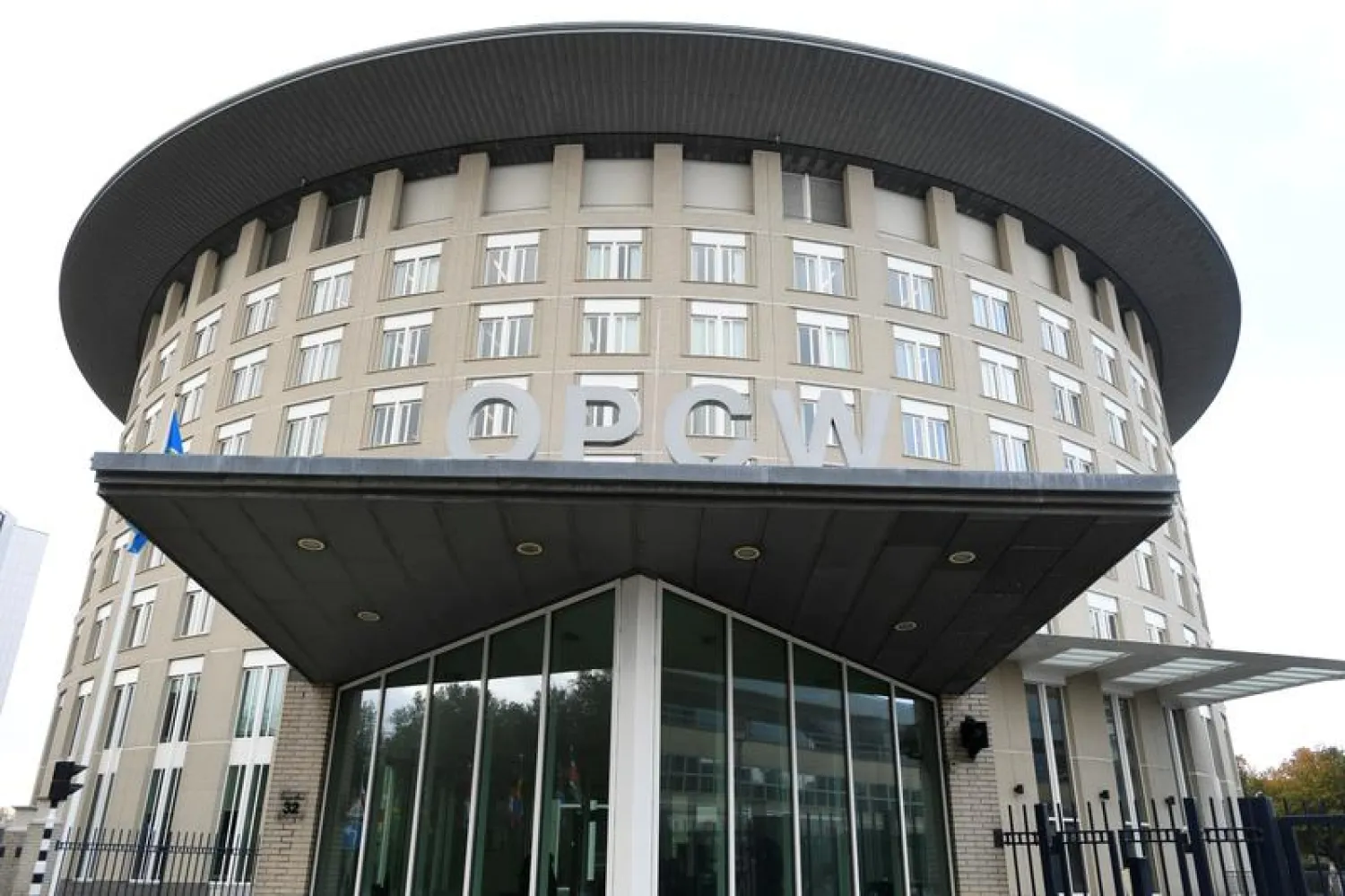 The building of the Organization for the Prohibition of Chemical Weapons (OPCW) is pictured in The Hague, Netherlands, October 4, 2018. (Reuters)