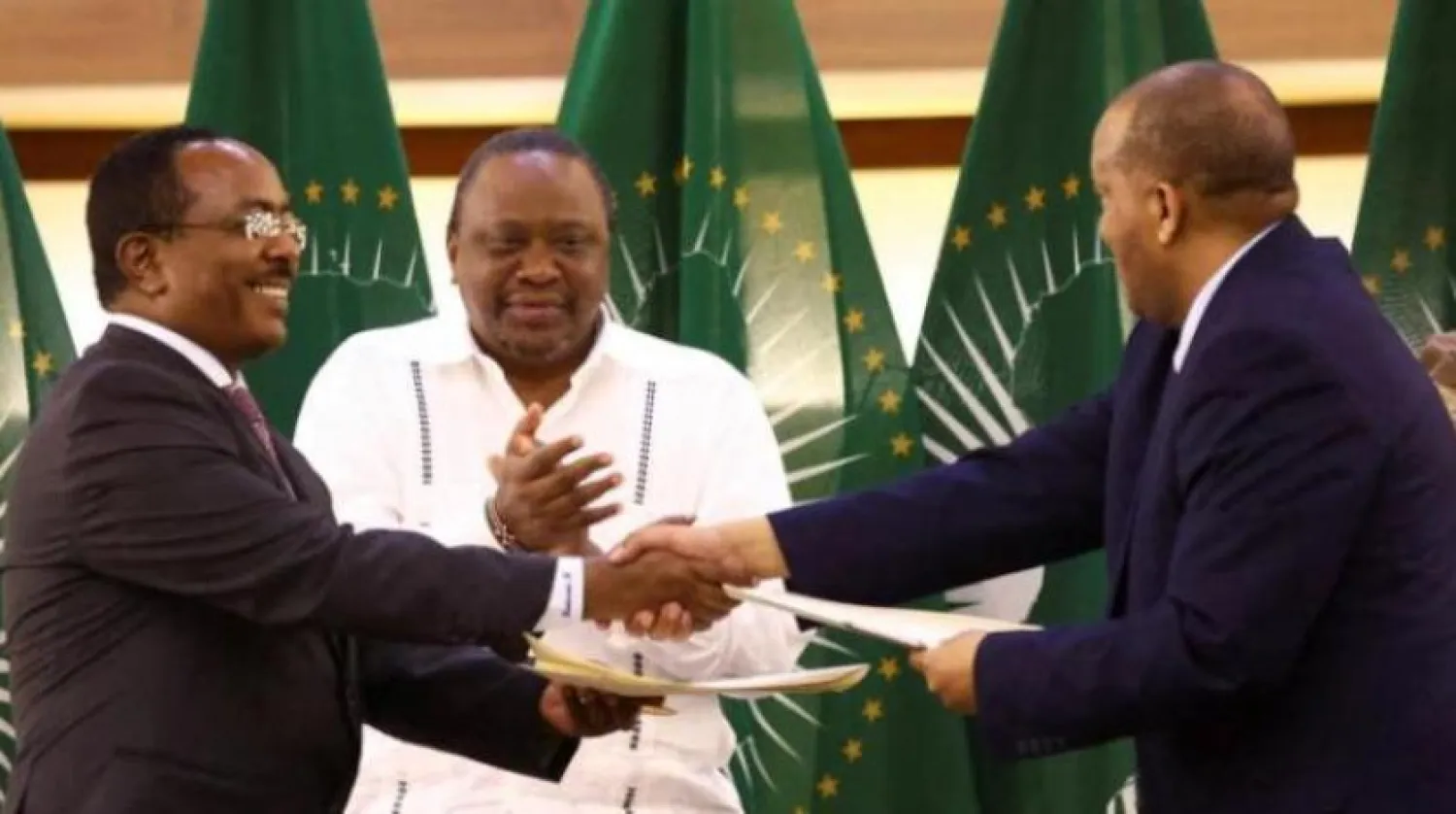 Geçtiğimiz Kasım ayında Güney Afrika'da barış anlaşmasının imzalanması sırasında Etiyopya hükümeti temsilcileri ile Tigray güçleri arasındaki, görüşmeden bir kare (Reuters)
