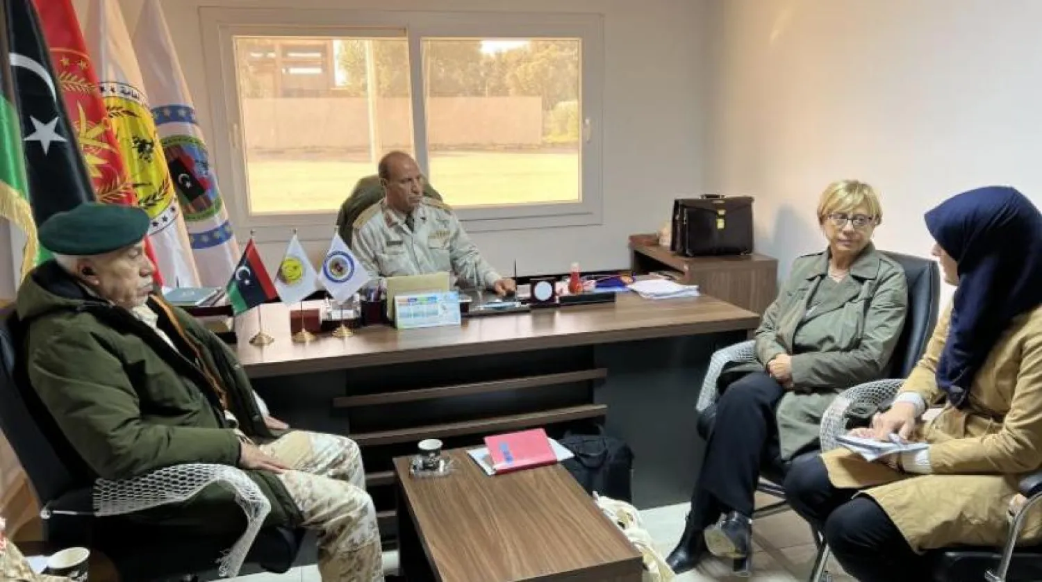 Cea, Libya'da askeri yetkililerle yaptığı görüşmede (Twitter)