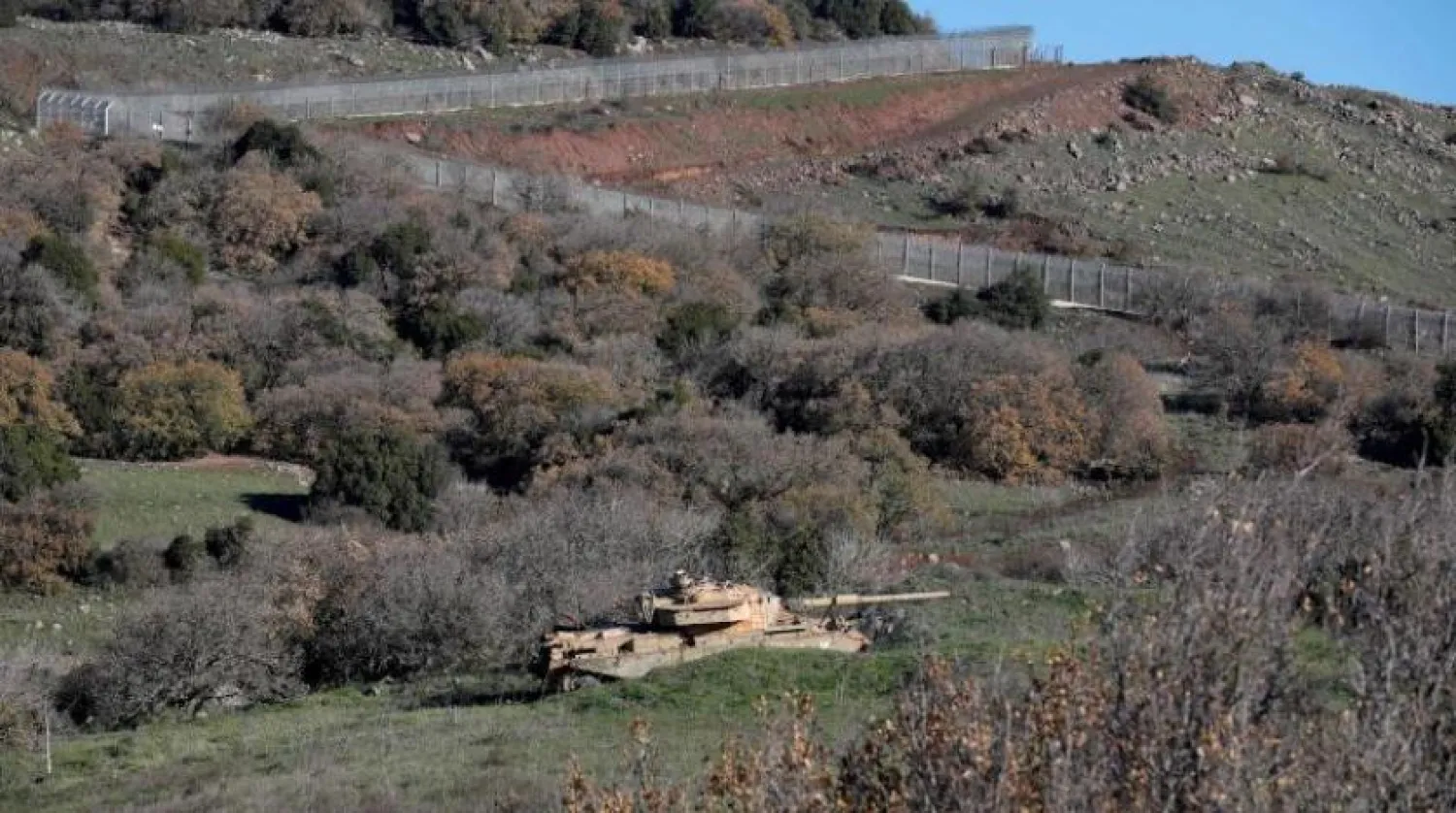 An Israeli tank is seen in the Golan Heights. (AFP)
