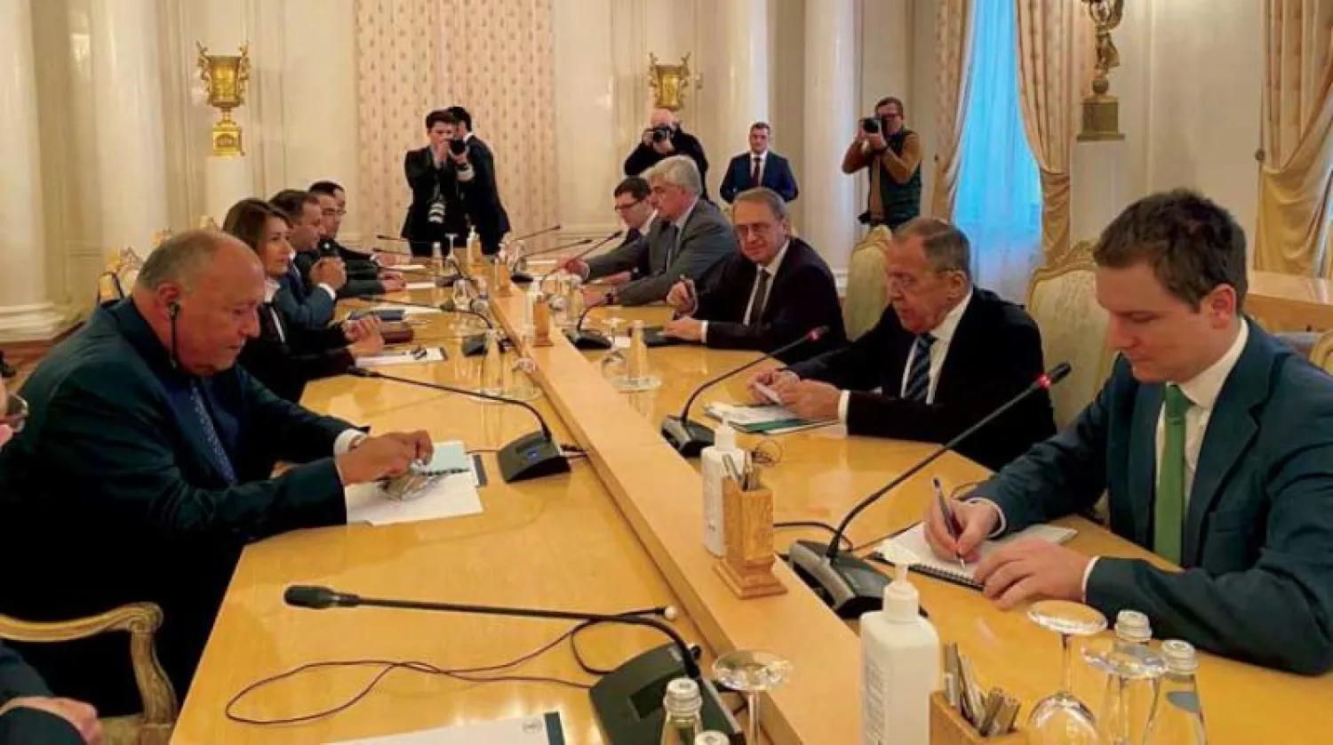 لقاء موسع يجمع وفدي مصر وروسيا في موسكو (الخارجية المصرية)