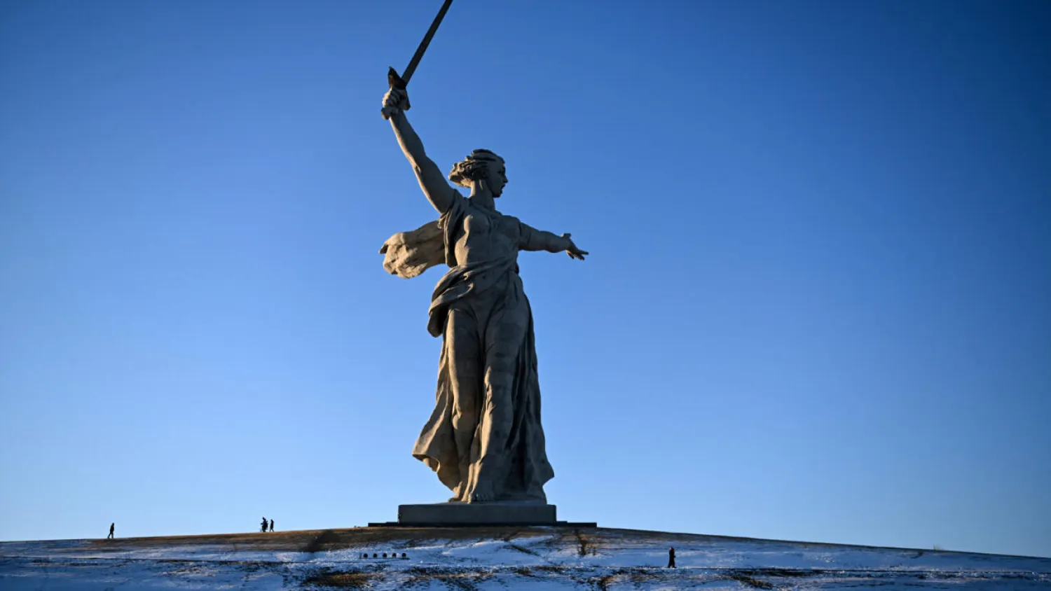 President Vladimir Putin is to visit Volgograd, site of the towering "Motherland Calls" statue marking the Stalingrad battle. Kirill KUDRYAVTSEV / AFP
