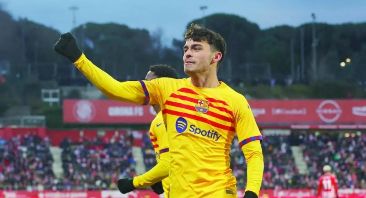 بيدري المتألق نال إشادة كبيرة من تشافي (رويترز)