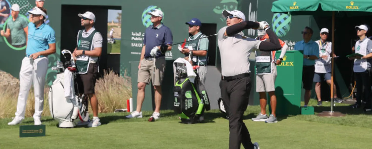 من منافسات اليوم الأول لبطولة الغولف السعودية الدولية (تصوير: عدنان مهدلي)
