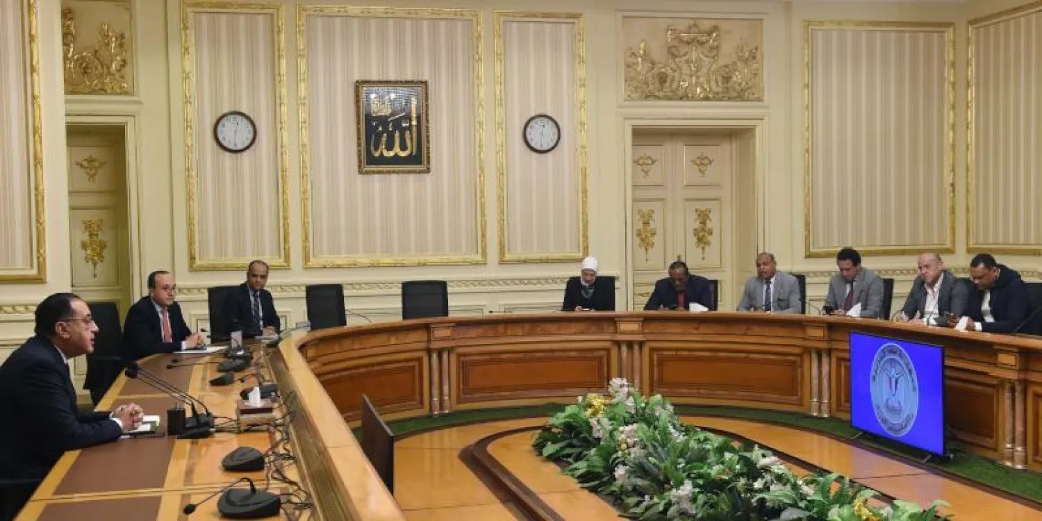 مدبولي خلال اجتماع سابق لمجلس الوزراء المصري (الحكومة المصرية)